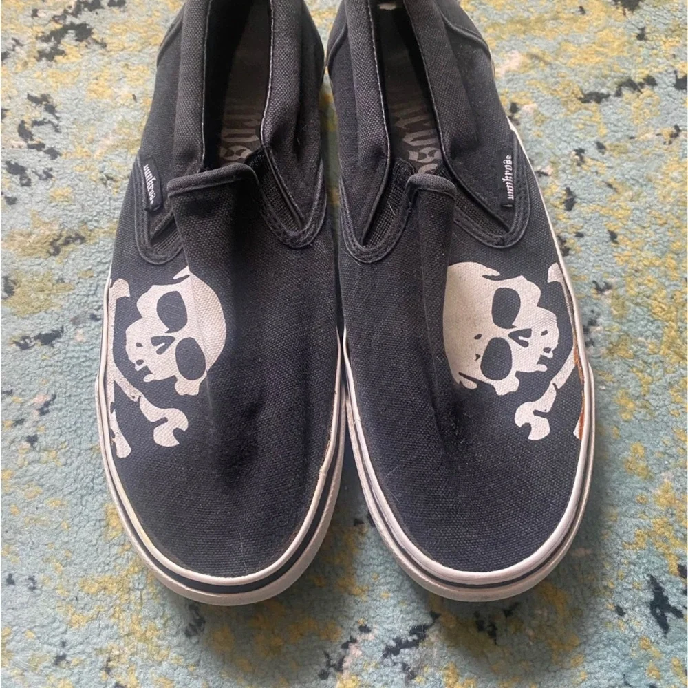 2 pairs of Punkrose slip-on sneakers - Sz 8.5 - Picture 2 of 3